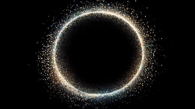 circle round glitter sparkling light blue red yellow purple green gold silver