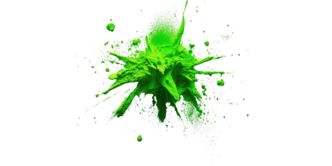 Vibrant Green Explosion