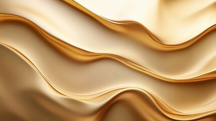 Obraz premium Golden abstract textures and flowing metallic forms create a sense of richness, elegance, and premium quality. Perfect for luxury branding, high end packaging.