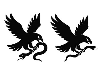 Eagle with Snake vector