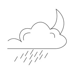 The moon one line art on a white artboard looks clean and peaceful