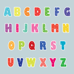 Colorful Alphabet Letters for Education and Play