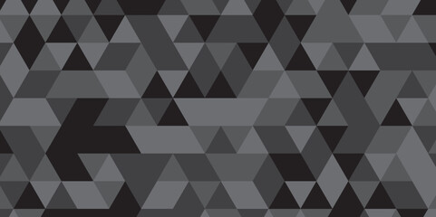 Fototapeta premium Overlap random vector element modern overlay diamond triangle mosaic paper black and gray low polygon web brochure layer space texture background. 