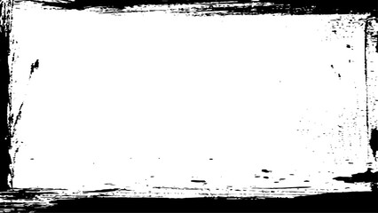 Paint brush stroke black frame. 