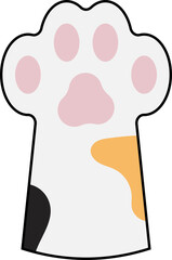 Cute Cartoon Cat Paws Collection Element