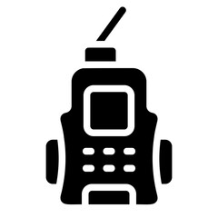 Fototapeta premium Walky Talky Solid Icon