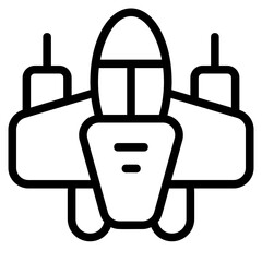 Obraz premium Fighter Line Icon