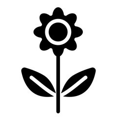 Sunflower Solid Icon