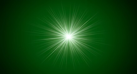 Emerald Radiance: A Burst of Green Light