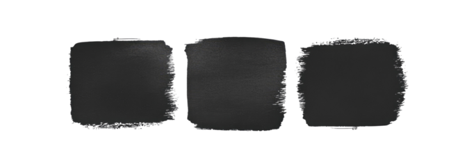 Three Dark, Textured Squares