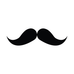 Men's black mustache suitable for decoration about father or son