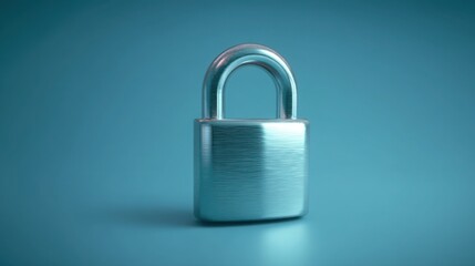 Naklejka premium Padlock symbolizing digital strategy vault representing secured planning and repository for valuable financial data