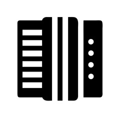 Accordion Musical Instrument Icon Design