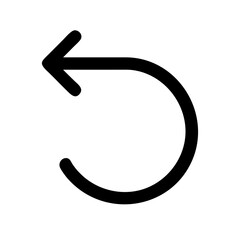 Backward Cycle Arrow Icon Design