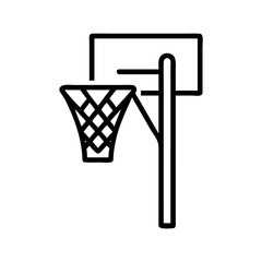Basketball Hoop Pole Icon Design