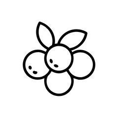 Blueberry Cluster Icon Design