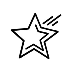 Obraz premium Bold Tilted Star Icon Design