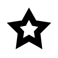 Bold Tilted Star Icon Design