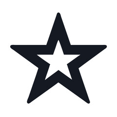 Bold Tilted Star Icon Design
