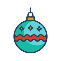 Christmas Ball Icon Design
