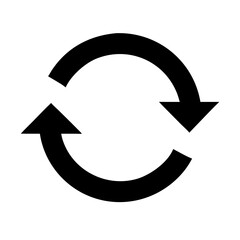 Circular Arrows Sync Symbol Icon Design
