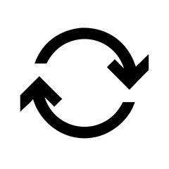 Circular Arrows Sync Symbol Icon Design