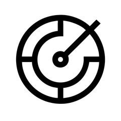 Circular Radar Target Icon Design