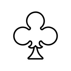 Club Playing Card Symbol Icon Design