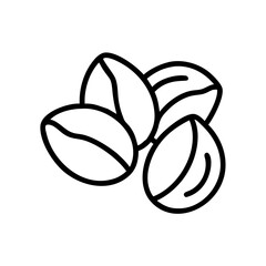 Cocoa Beans Cluster Icon Design