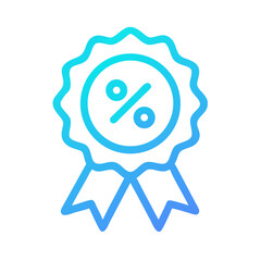 Discount Percent Badge Icon Design