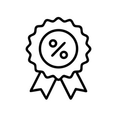 Discount Percent Badge Icon Design