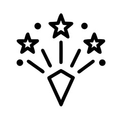 Election Fireworks Celebration Icon Design