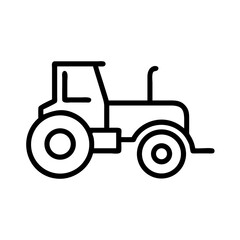 Farm Tractor Vehicle Icon Design
