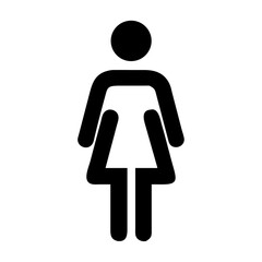 Female Toilet Symbol Icon Design
