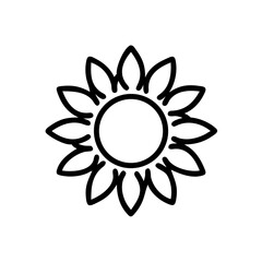 Festival Sunflower Icon Design