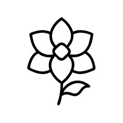 Flower Bud Blooming Icon Design