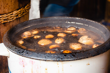 中国　 台湾　茶葉蛋