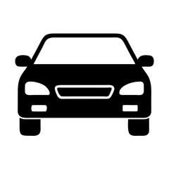 Front View Car Vehicle Icon Design