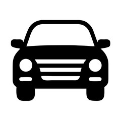Front View Car Vehicle Icon Design