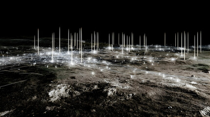 of mirrored pyramids dissolving into pulsing shapes and dynamic colors