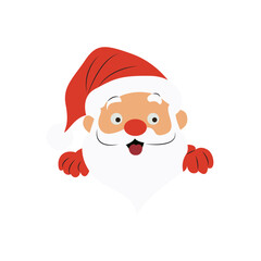 Jolly Santa Claus Christmas Peek-a-Boo