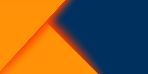 Abstract geometric dark blue and orange square theme overlap background for graphic design. Eps10 vector