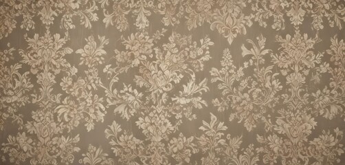 Obraz premium Elegant vintage damask, soft floral patterns, subtle textures, wallpaper, tones