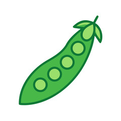 Green Leaf Natural Shapes Icon Design