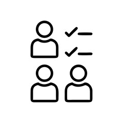 Group Voting Survey Poll Icon Design