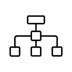 Hierarchical Data Flow Structure Icon Design