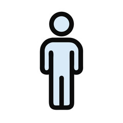 Male Toilet Symbol Icon Design