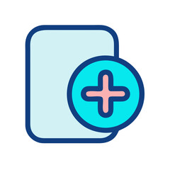 Obraz premium Medical Add Button Icon Design