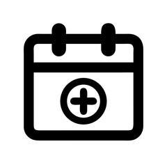 Medical Appointment Calendar Icon Design