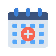 Medical Appointment Calendar Icon Design